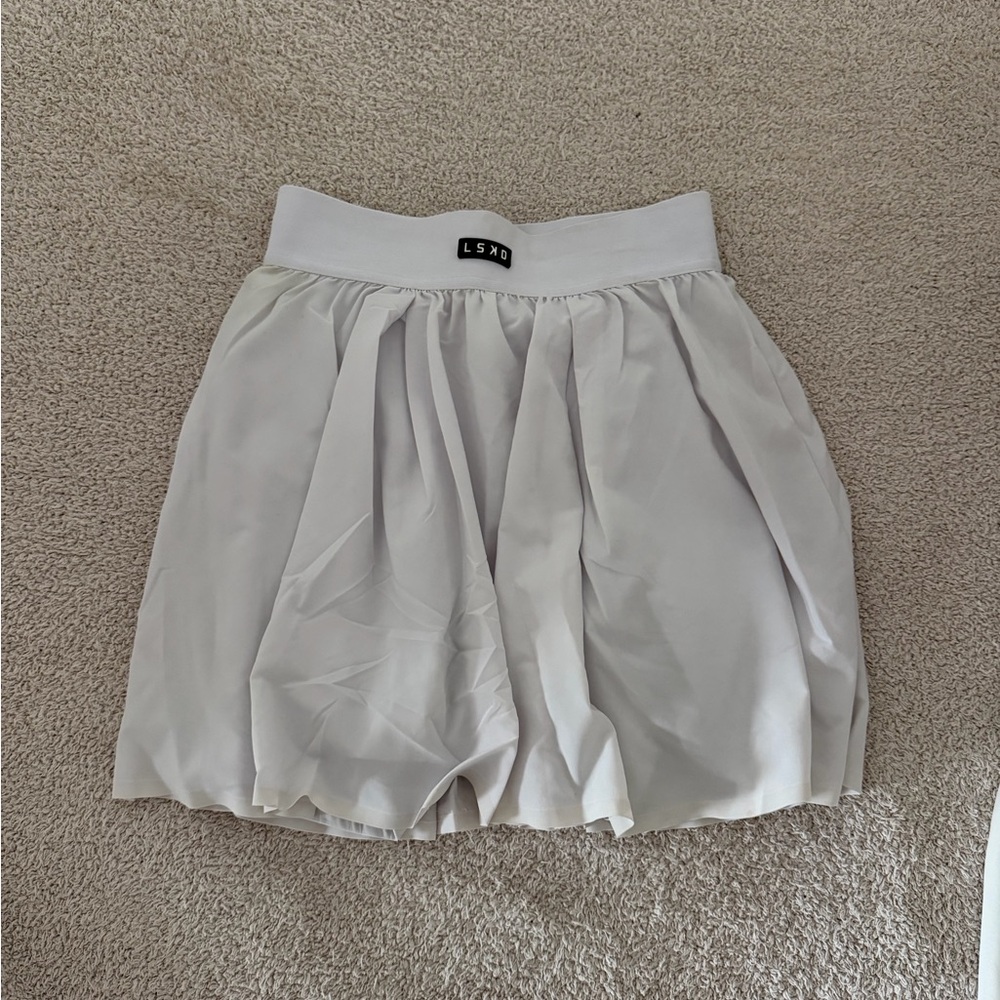 Elegant White Skater Skirt